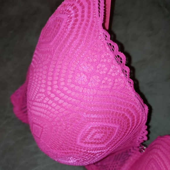 🆕 XOXO | Everyday Sexy Hot Pink Bra Size 42D Womens Pink Bra - Picture 14 of 14